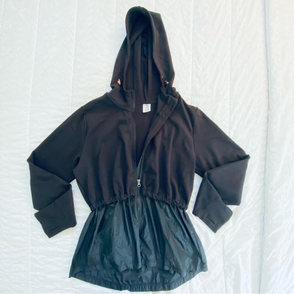 Athletica Works Active Lightweight Mixed Media Hoodie Jacket (Size L) 12-14🌹 - Picture 7 of 16